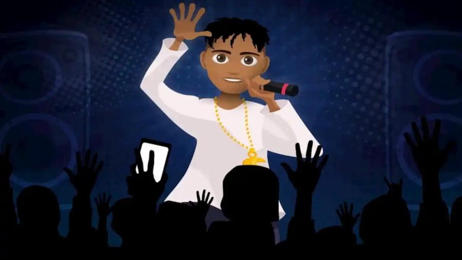 A player singing in BitLife