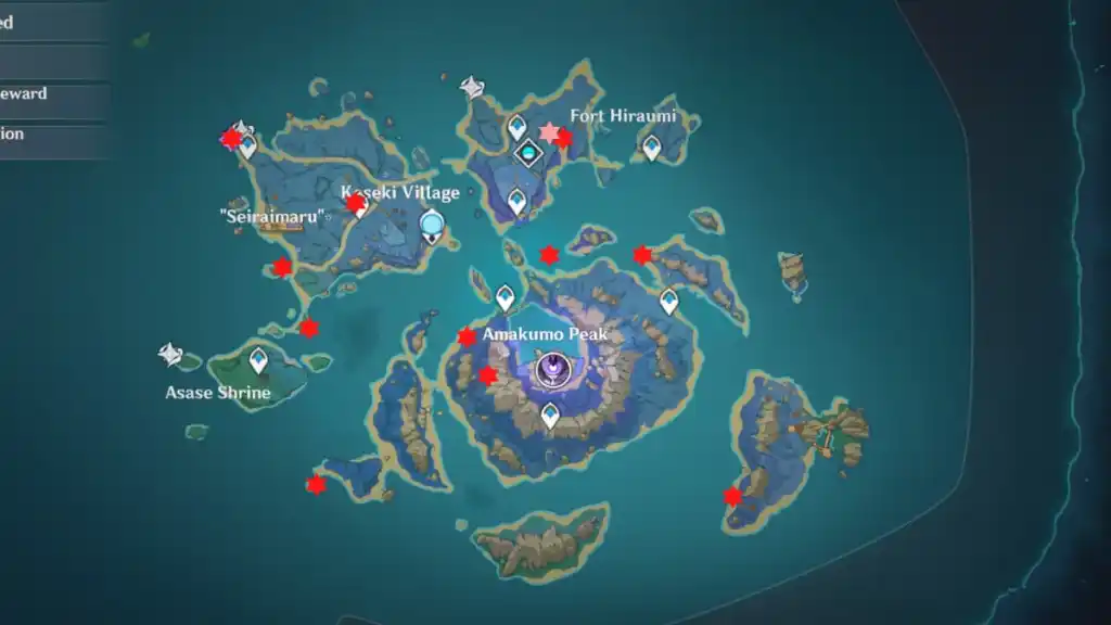 All Inazuma (Seirai Island) Time Trial Locations in Genshin Impact