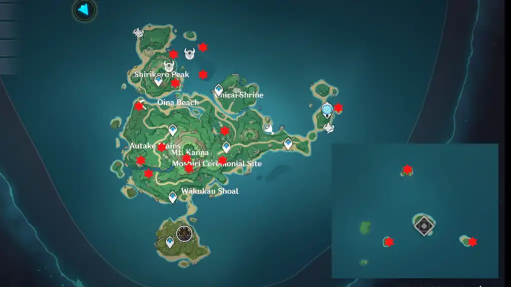 All Inazuma (Tsurumi Island) Time Trial Locations in Genshin Impact