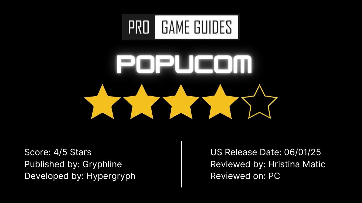 Popucom Four Stars Review