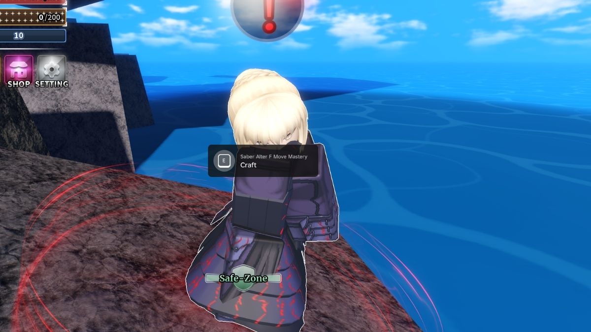 Saber Alter F Move NPC in Sailor Piece
