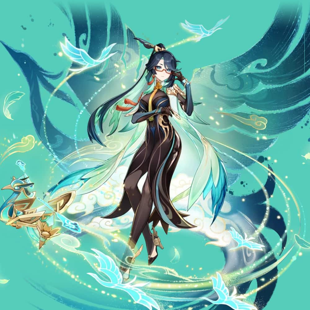 Xianyun official character art Genshin Impact