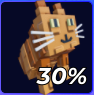 Cat pet in Hunty Zombie Roblox experience