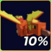 Phoenix pet in the Hunty Zombie Roblox experience